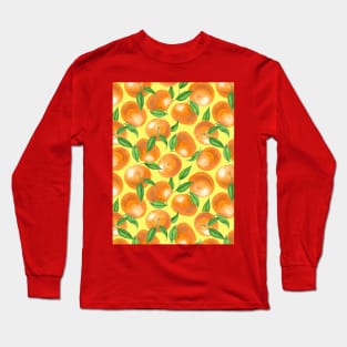 Watercolor tangerines Long Sleeve T-Shirt